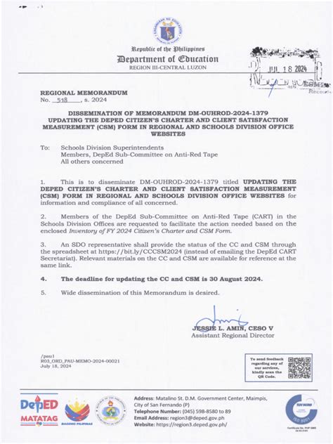 MARCH 14, 2024 RM 301, S. 2024 – Dissemination of DepEd .
